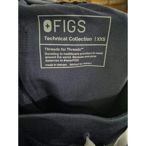 Figs Yola With Yoga Waistband Skinny Women's Scrub Pants XXS Navy - Picture 7 of 9